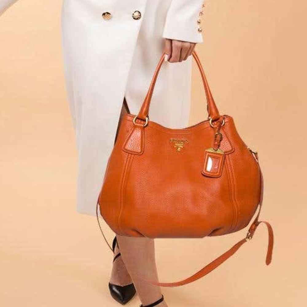 Prada Vitello Daino Leather Hobo- Crossbody/Shoulder Bag